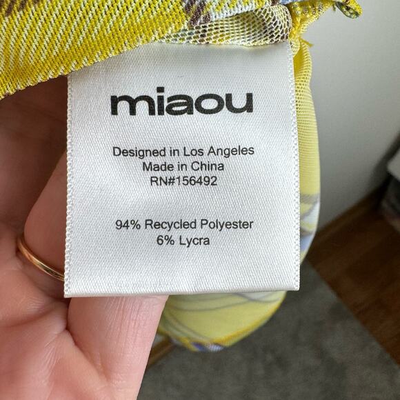 Miaou Anya Dress Yellow - Picture 7 of 14